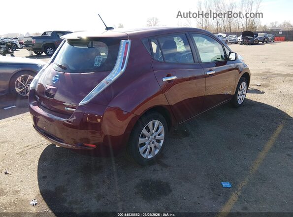 1N4BZ0CP4HC300373 2017 NISSAN LEAF Red Задня права чверть