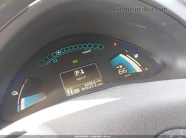 1N4BZ0CP4HC300373 2017 NISSAN LEAF Red Вид щитка приладів