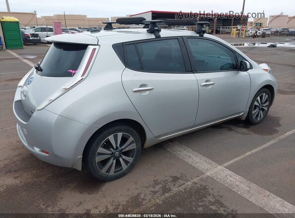 1N4BZ0CP4HC301992 2017 NISSAN LEAF Silver Задня права чверть