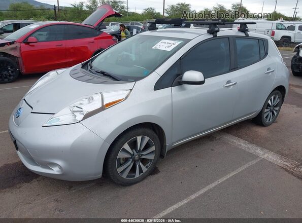 1N4BZ0CP4HC301992 2017 NISSAN LEAF Silver Передня ліва чверть