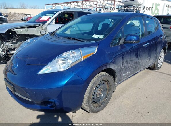 1N4BZ0CP6HC301427 2017 NISSAN LEAF Blue Вид спереду