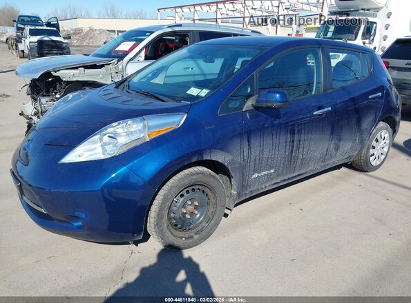 1N4BZ0CP6HC301427 2017 NISSAN LEAF Blue Передня ліва чверть