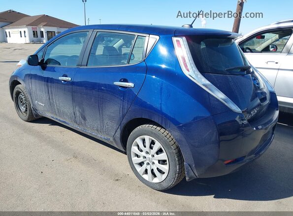 1N4BZ0CP6HC301427 2017 NISSAN LEAF Blue Задня ліва чверть