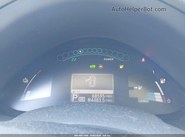 1N4BZ0CP6HC301427 2017 NISSAN LEAF Blue Вид задніх сидінь