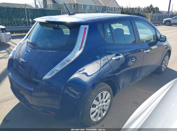 1N4BZ0CP6HC301427 2017 NISSAN LEAF Blue Задня права чверть