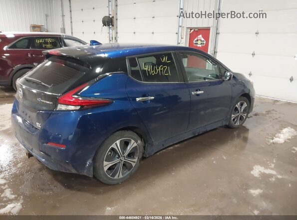 1N4BZ1CV3MC553473 2021 NISSAN LEAF Blue Trasero derecho