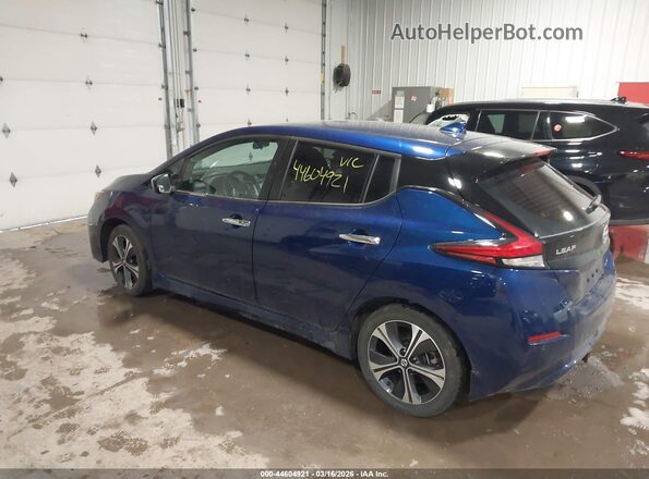1N4BZ1CV3MC553473 2021 NISSAN LEAF Blue Trasero izquierdo