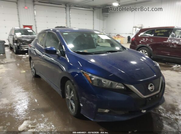 1N4BZ1CV3MC553473 2021 NISSAN LEAF Blue Vista frontal