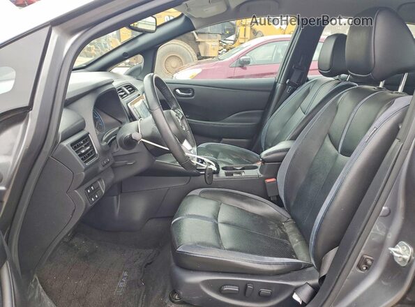 1N4BZ1DP7LC308691 2020 NISSAN LEAF Gray Front interior view