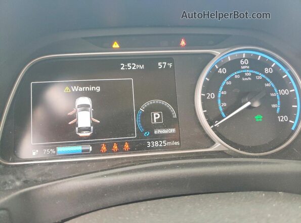 1N4CZ1CV0PC562754 2023 NISSAN LEAF Blue Սարքավորումների վահանակի տեսք