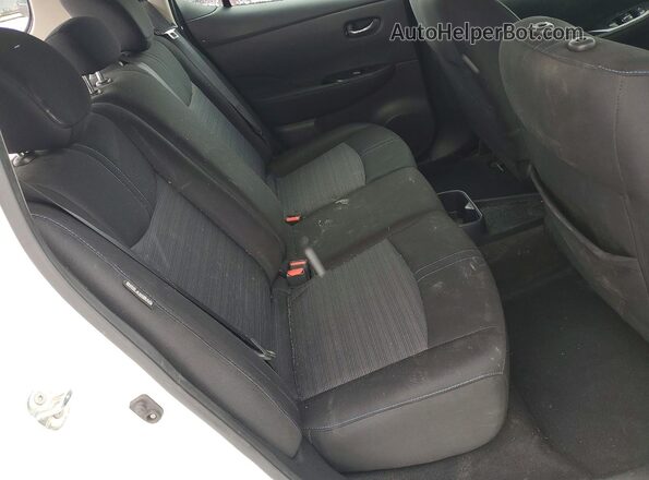 1N4CZ1CV4PC551465 2023 NISSAN LEAF White უკანა სავარძლების ხედი