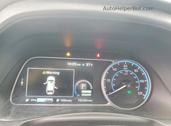 1N4CZ1CV8PC551176 2023 NISSAN LEAF Gray ხელსაწყოთა პანელის ხედი