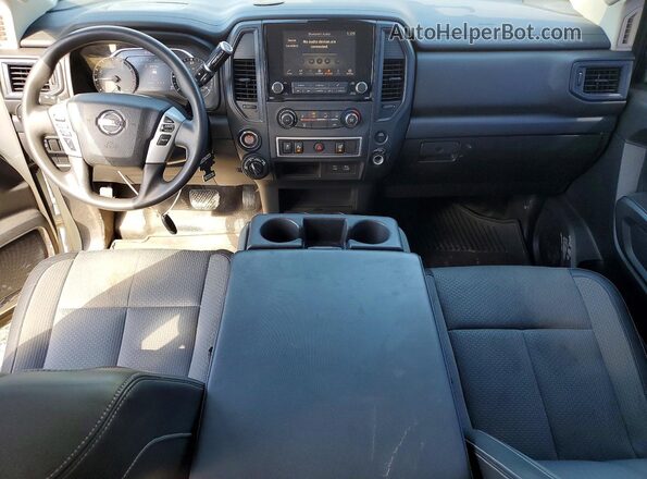 1N6AA1EC6MN525970 2021 NISSAN TITAN White Widok deski rozdzielczej