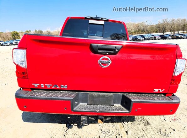 1N6AA1EF1NN100152 2022 NISSAN TITAN Red Vista trasera
