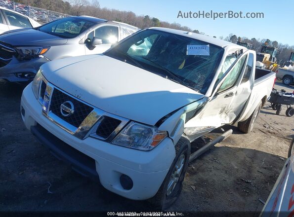 1N6AD0CUXHN738455 2017 NISSAN FRONTIER White წინა მარცხენა ხედი სამი მეოთხედიდან