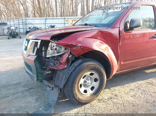 1N6BD0CTXHN700302 2017 NISSAN FRONTIER Red Widok z przodu