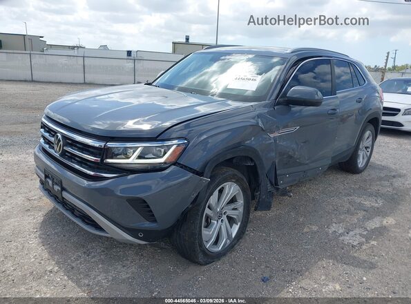 1V2BE2CA5MC211014 2021 VOLKSWAGEN ATLAS Gray წინა მარცხენა ხედი სამი მეოთხედიდან
