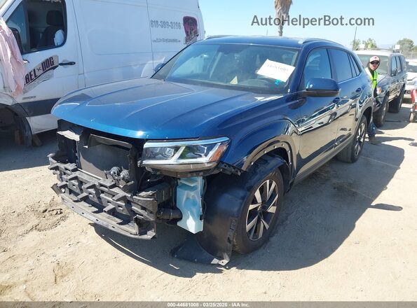 1V2DC2CA8PC204903 2023 VOLKSWAGEN ATLAS Синий Передняя левая четверть