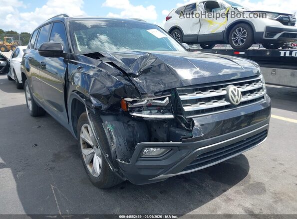 1V2DR2CA1JC587718 2018 VOLKSWAGEN ATLAS Black Դիմացի տեսք