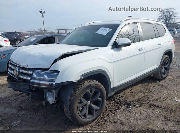 1V2ER2CAXJC576091 2018 VOLKSWAGEN ATLAS White წინა მარცხენა ხედი სამი მეოთხედიდან