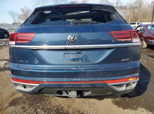 1V2FE2CA1NC212440 2022 VOLKSWAGEN ATLAS Blue Հետևի տեսք