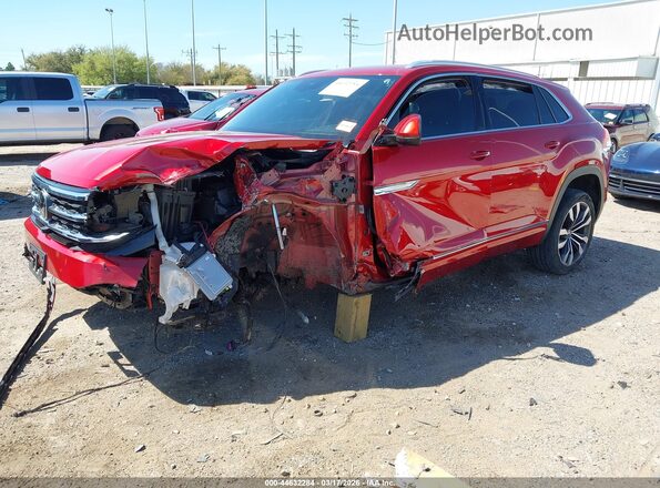 1V2FE2CA8PC205052 2023 VOLKSWAGEN ATLAS Red Առջևի ձախ երեք քառորդ տեսարան