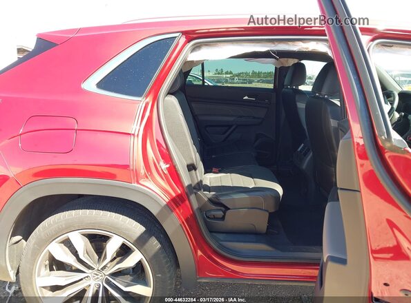 1V2FE2CA8PC205052 2023 VOLKSWAGEN ATLAS Red VIN կոդի պիտակի տեսք