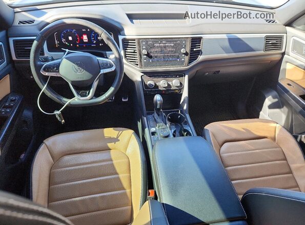1V2FE2CAXMC205078 2021 VOLKSWAGEN ATLAS Black Вид панелі приладів