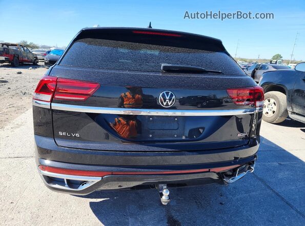 1V2FE2CAXMC205078 2021 VOLKSWAGEN ATLAS Black Вид ззаду