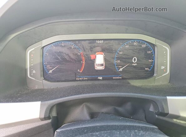 1V2FR2CA2MC539724 2021 VOLKSWAGEN ATLAS White Սարքավորումների վահանակի տեսք