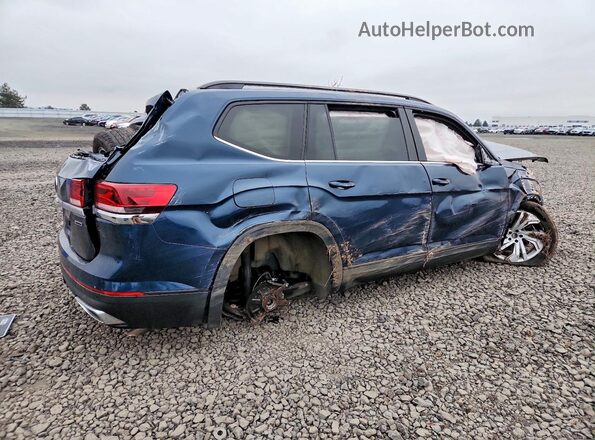 1V2HR2CA3MC525968 2021 VOLKSWAGEN ATLAS Blue Rear right