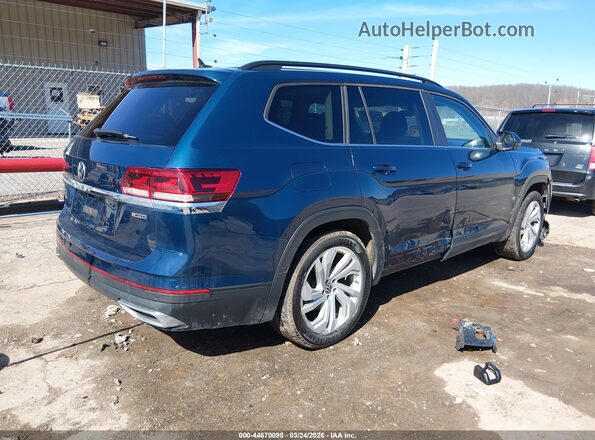 1V2HR2CA5MC552685 2021 VOLKSWAGEN ATLAS Blue Trasero derecho
