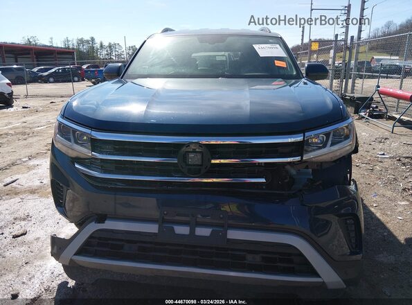1V2HR2CA5MC552685 2021 VOLKSWAGEN ATLAS Blue Vista interior trasera
