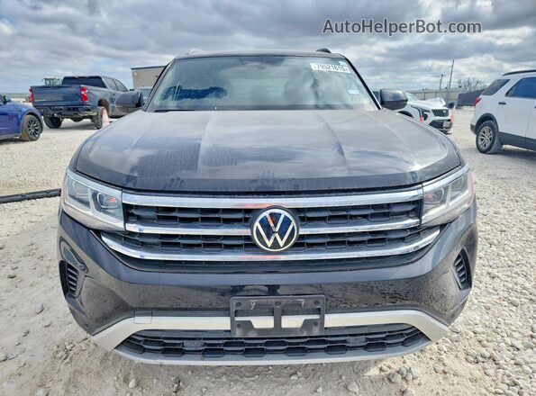 1V2JE2CA5MC201868 2021 VOLKSWAGEN ATLAS Black Widok z przodu