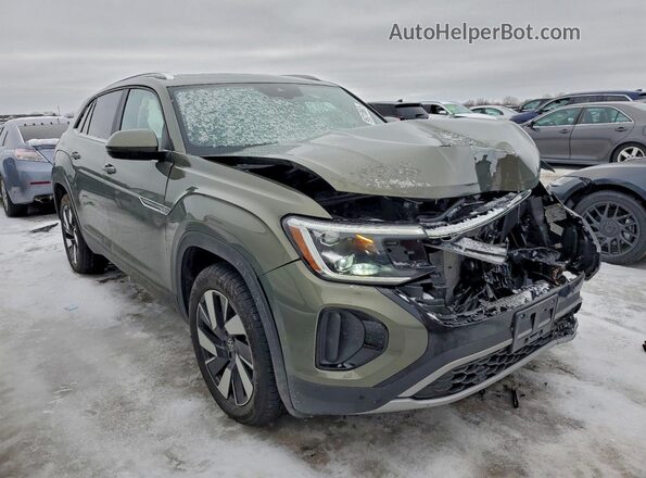 1V2KE2CA9SC230288 2025 VOLKSWAGEN ATLAS Зеленый Передняя правая четверть