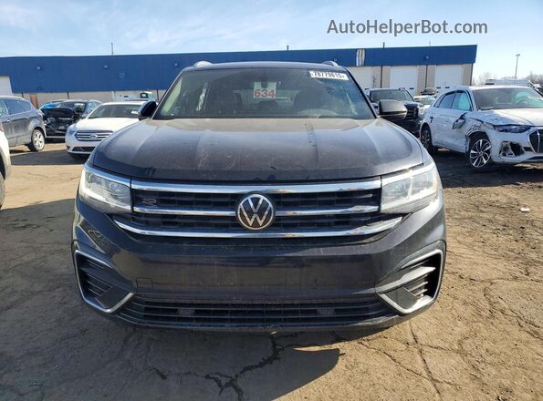 1V2PE2CA0MC231077 2021 VOLKSWAGEN ATLAS Black Front view