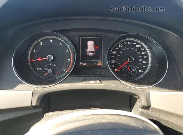 1V2PE2CA0MC231077 2021 VOLKSWAGEN ATLAS Black Instrument cluster view
