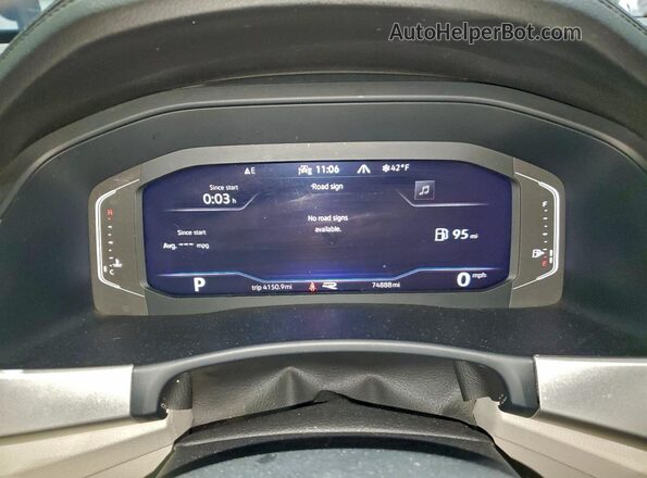1V2SR2CA0PC518888 2023 VOLKSWAGEN ATLAS Синий Вид щитка приборов