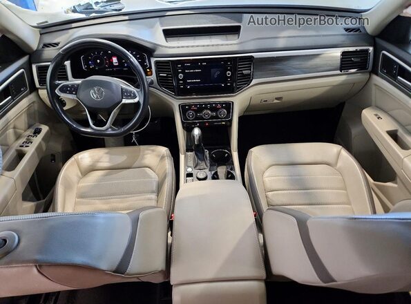 1V2TR2CA3MC519114 2021 VOLKSWAGEN ATLAS White Vista del salpicadero