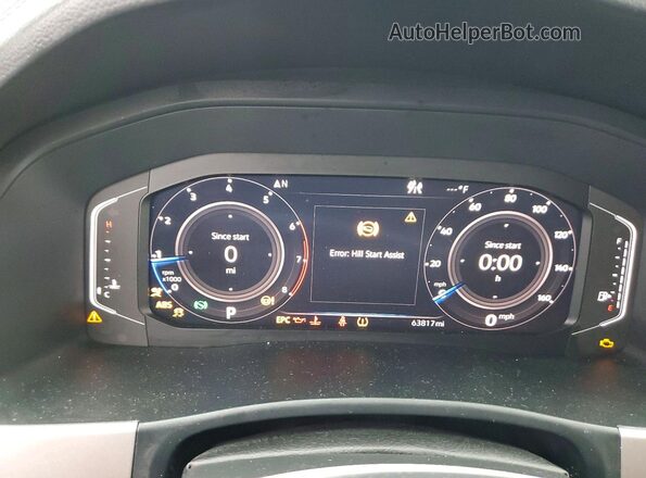 1V2TR2CA4MC502824 2021 VOLKSWAGEN ATLAS Gray Instrument cluster view