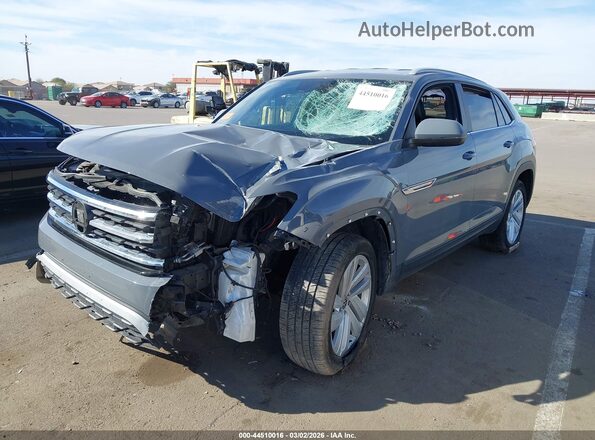 1V2WC2CA1MC228495 2021 VOLKSWAGEN ATLAS Gray Передня ліва чверть