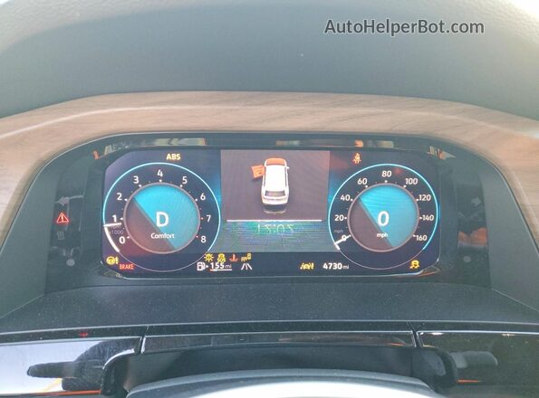 1V2WN2CA5TC524581 2026 VOLKSWAGEN ATLAS White Vista del cuadro de instrumentos