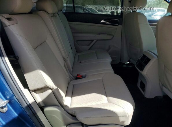 1V2WR2CA3KC560742 2019 VOLKSWAGEN ATLAS Синий Вид задней части салона