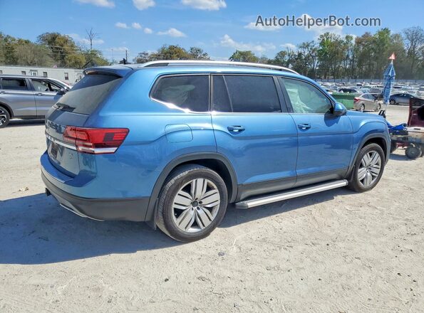 1V2WR2CA3KC560742 2019 VOLKSWAGEN ATLAS Синий Задняя правая четверть
