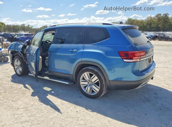 1V2WR2CA3KC560742 2019 VOLKSWAGEN ATLAS Синий Задняя левая четверть