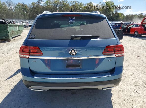 1V2WR2CA3KC560742 2019 VOLKSWAGEN ATLAS Синий Вид сзади