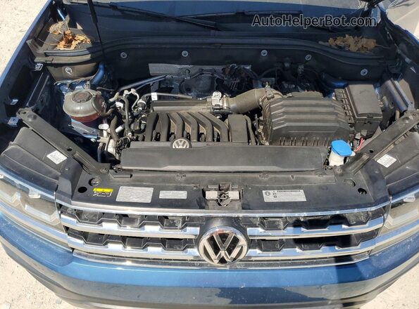1V2WR2CA3KC560742 2019 VOLKSWAGEN ATLAS Синий Вид подкапотного пространства