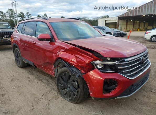 1V2WR2CA9RC542871 2024 VOLKSWAGEN ATLAS Красный Передняя правая четверть