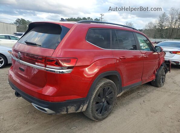 1V2WR2CA9RC542871 2024 VOLKSWAGEN ATLAS Красный Задняя правая четверть
