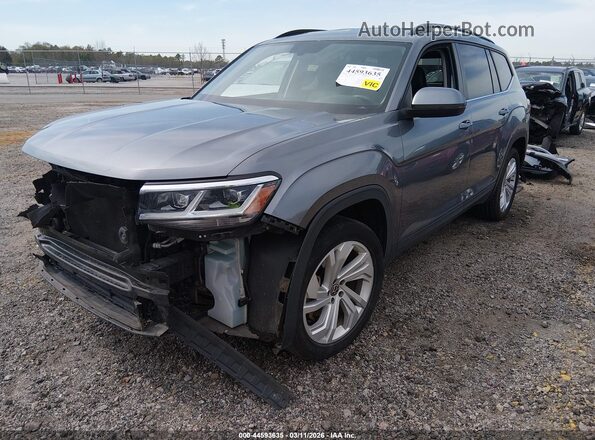 1V2WR2CAXMC540975 2021 VOLKSWAGEN ATLAS Gray Vista tres cuartos delantera izquierda